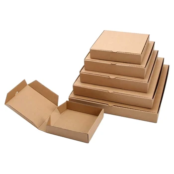 Pizza Box  42 Cm Corrugated Pie Box 12 14 16 18 Inch Custom Black Food Packaging Pizza Cartons Manufacturers