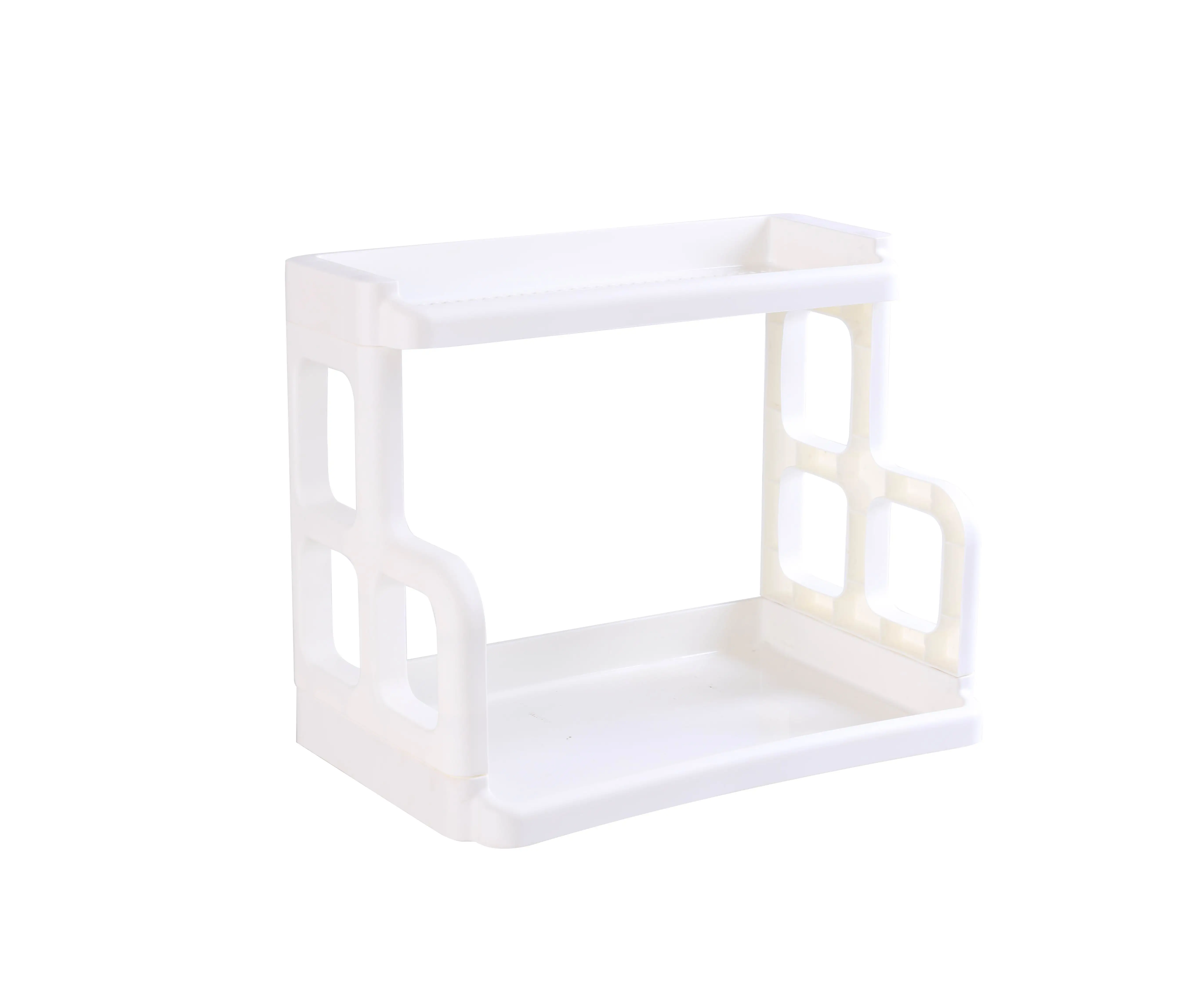 Kitchen Condiments Pp Storage Rack Multifunctional Table Top Storage Rack Double Layer Kitchen