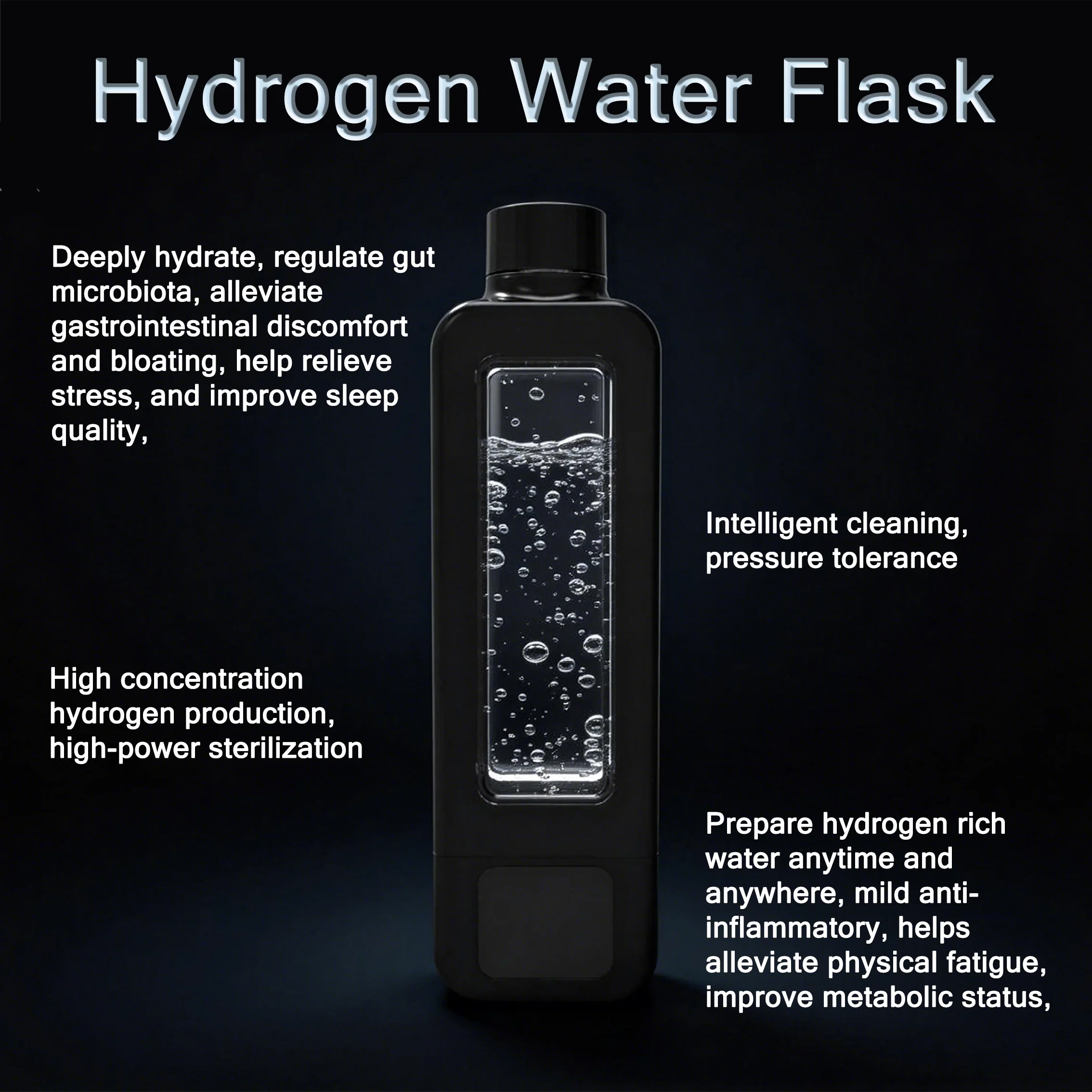 American Patented Product: 8000ppb Smart Hydrogen Water Bottle, APP Control + Drinking Water Monitoring, 4500mAh Battery 5 American Patented Product: 8000ppb Smart Hydrogen Water Bottle, APP Control + Drinking Water Monitoring, 4500mAh Battery - Image 5