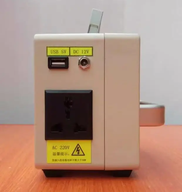 Portable 220v Hand dynamo Generator DC12V AC220V Dual USB Output 30W Hand Crank Generator With Battery