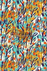 100% шелковая ткань из Жоржетта с принтом, 30% шелк, 70% хлопок, шифон с цифровой печатью, 12 мм, 9 мм, 14 мм, ширина 140 см, 54 дюйма