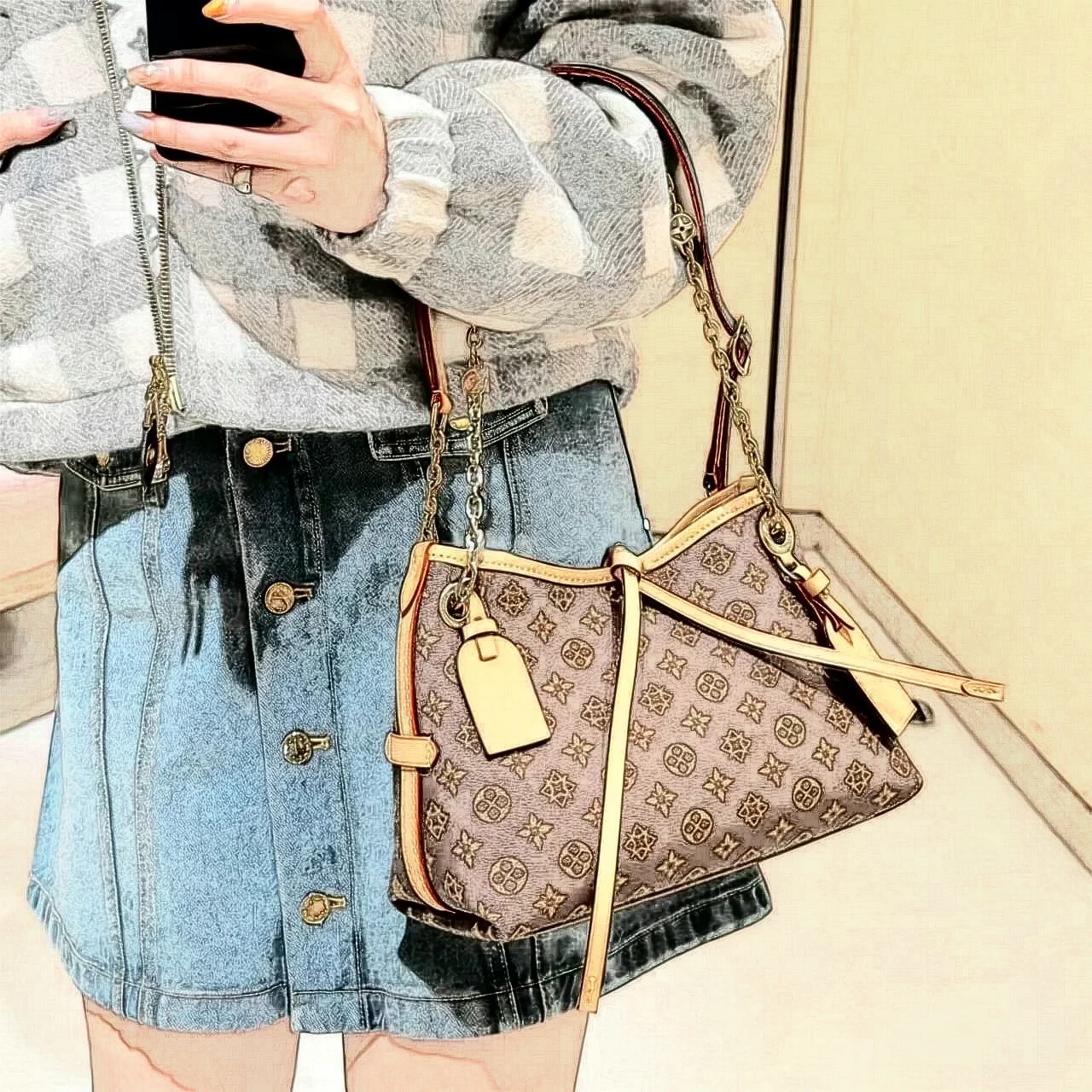 Women’s Genuine Leather Summer 2026 Crossbody Bag with Zipper Closure Single Strap Middle Size Everyday Use