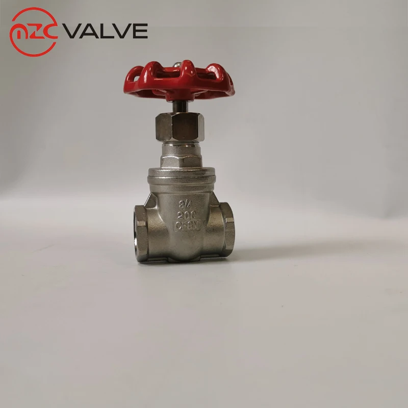 Manual Slide Gate Valve Female Threaded Ends 200PSI 304 Stainless Steel Water Gate Valve Price