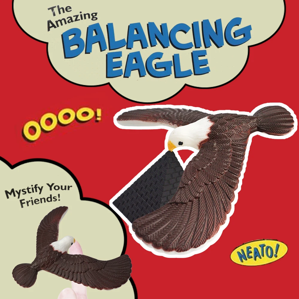 Magic Balancing Bird Balance Eagle Wingspan With Pyramid Stands Set