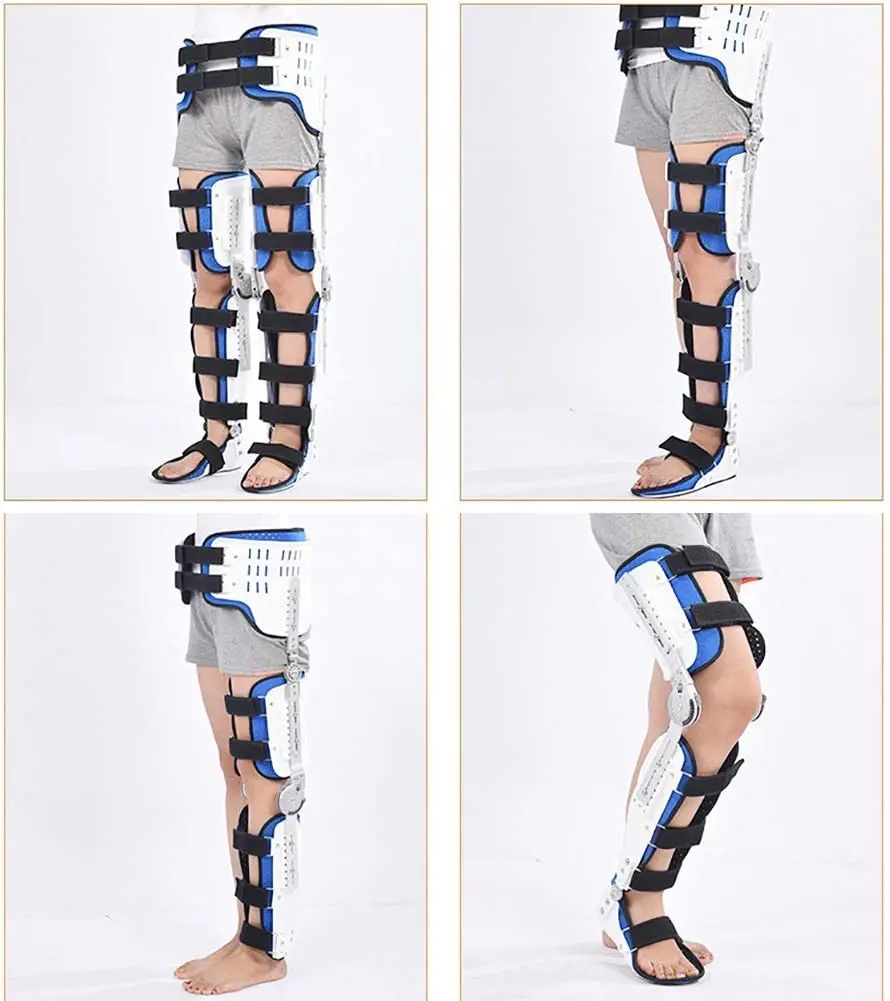 Hongan Good Price Durable Hip Knee Ankle Foot Orthosis Braces Thigh Knee Leg Ankle Fixed Limb