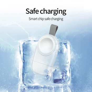 Alternative view of Portable Magnetic Wireless Charger with OTP Protection for Apple Watch Series 7 6 5 4 3 2 1 USB Charging Cable