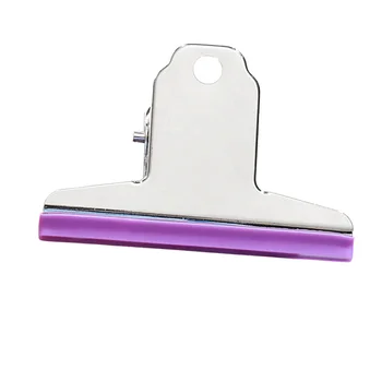 New 75mm Metal Mountain Spring Clip with Silicone File Iron for Newspaper Bill Drawing Board Stationery Usage
