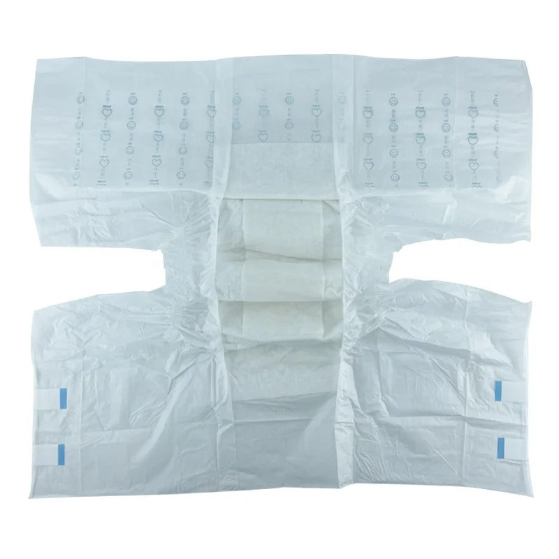 Free Sample Unisex Disposable Bulk High Quality Super Absorbent Printed Incontinence Adult Diapers for Hospitals