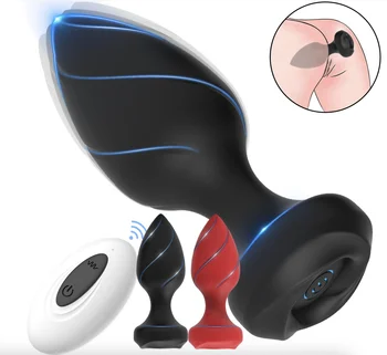 USB Charging anal plug vibrator remote vibrating anal vibrator for men