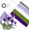 ensemble de tulipes violet foncé-boîte marron