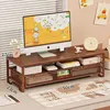 50cm walnut wood coffee stand [lower drawer]