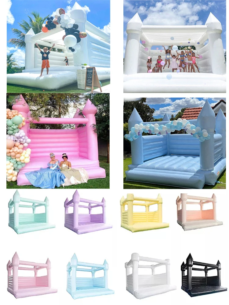 Double Slide Family Outdoor Inflatable Jumping House Air Bounce Bouncy ...