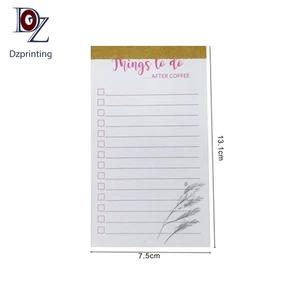 Custom 100-Page Daily Planner To-Do List Notepad Tear-Off Sticky Memo Pads with Logo
