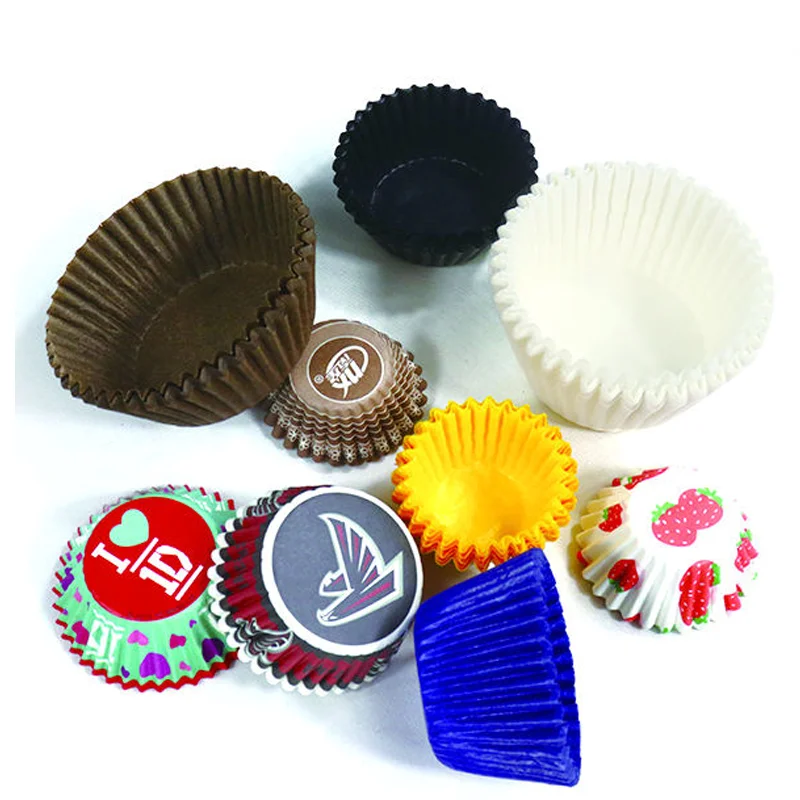 Mini Cake Paper Baking Shaped Cup 40gsm Greaseproof Nonstick Para Cup Cake Very Small Vasos  Cup Cakes Disposable Liner