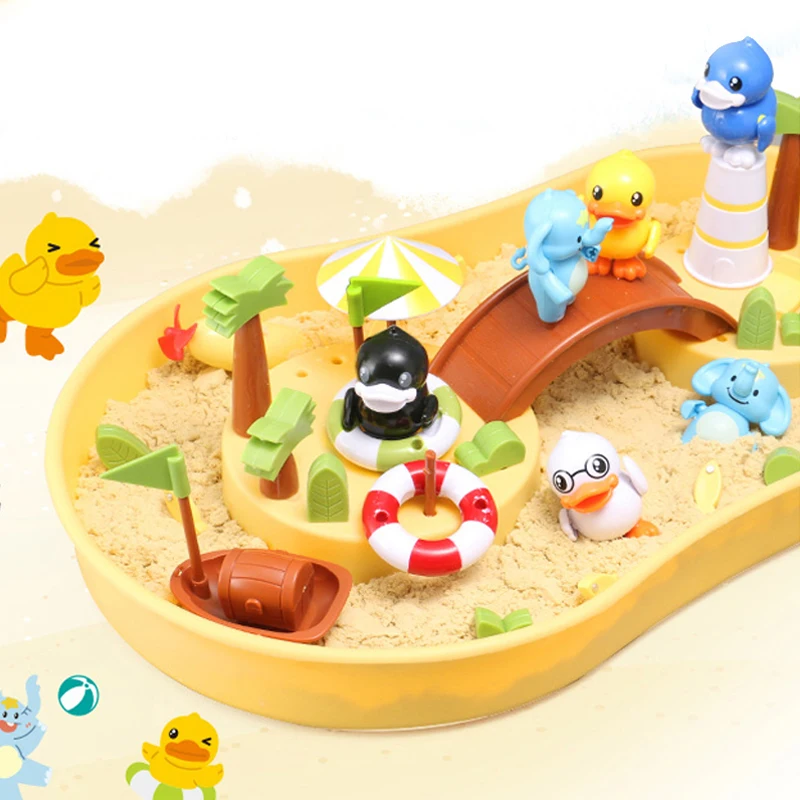 Электрическая игрушка «сделай сам», магнитный Набор для ванной с водным песком, детская игрушка для рыбалки