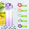 Morado transparente, formas aleatorias, 5 sabores.