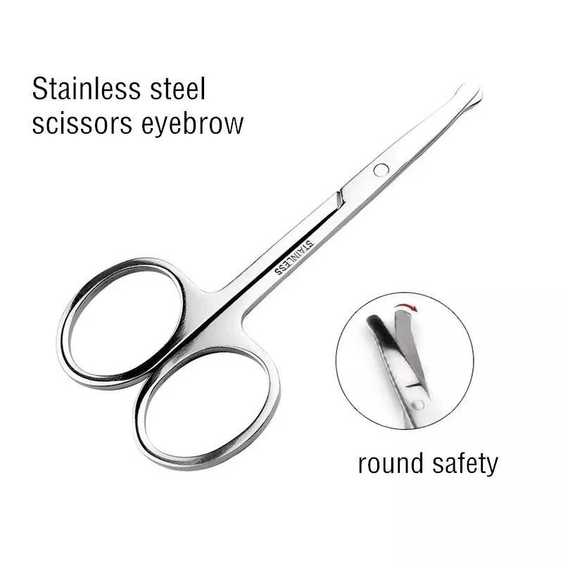 product hot selling pink handle eyebrow trimming scissors stainless steel eyebrow scissors-5