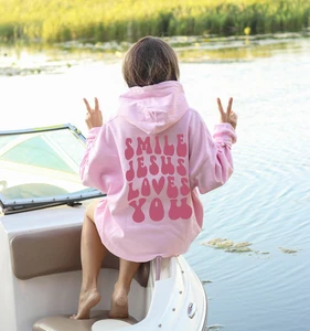 High Quality Women's Heavyweight Oversized Pullover Hoodie Custom Logo Embroidered Waterproof Autumn/Winter Coat Cute Girls