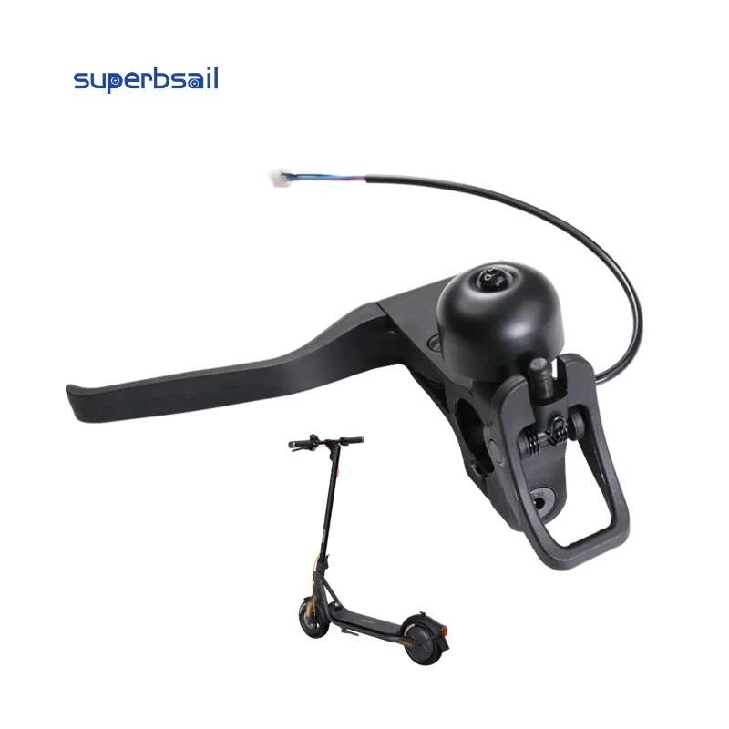 Superbsail  Electric Scooter Brake Lever Handle with Bell for Nine-bot F25 F30 F40 F Series Skateboard Brake Replacement Part manufacture