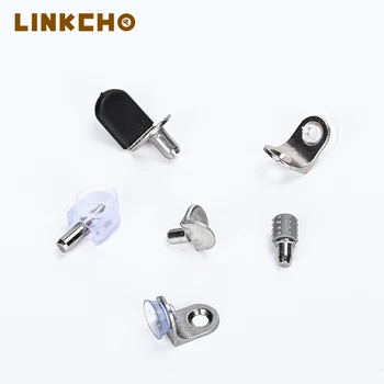 China L Shape Support Furniture Hardware Cabinet Mirror Glass  Accessories Metal Shelf Bracket Pegs Shelf Steel Support Pins