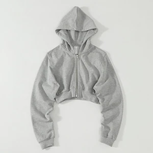 Wholesale Same Brand High Quality Women's Cropped Hoodie Fashion Hooded Jacket Kendall Jenner Style Ropa Deportiva Yoga Clothing