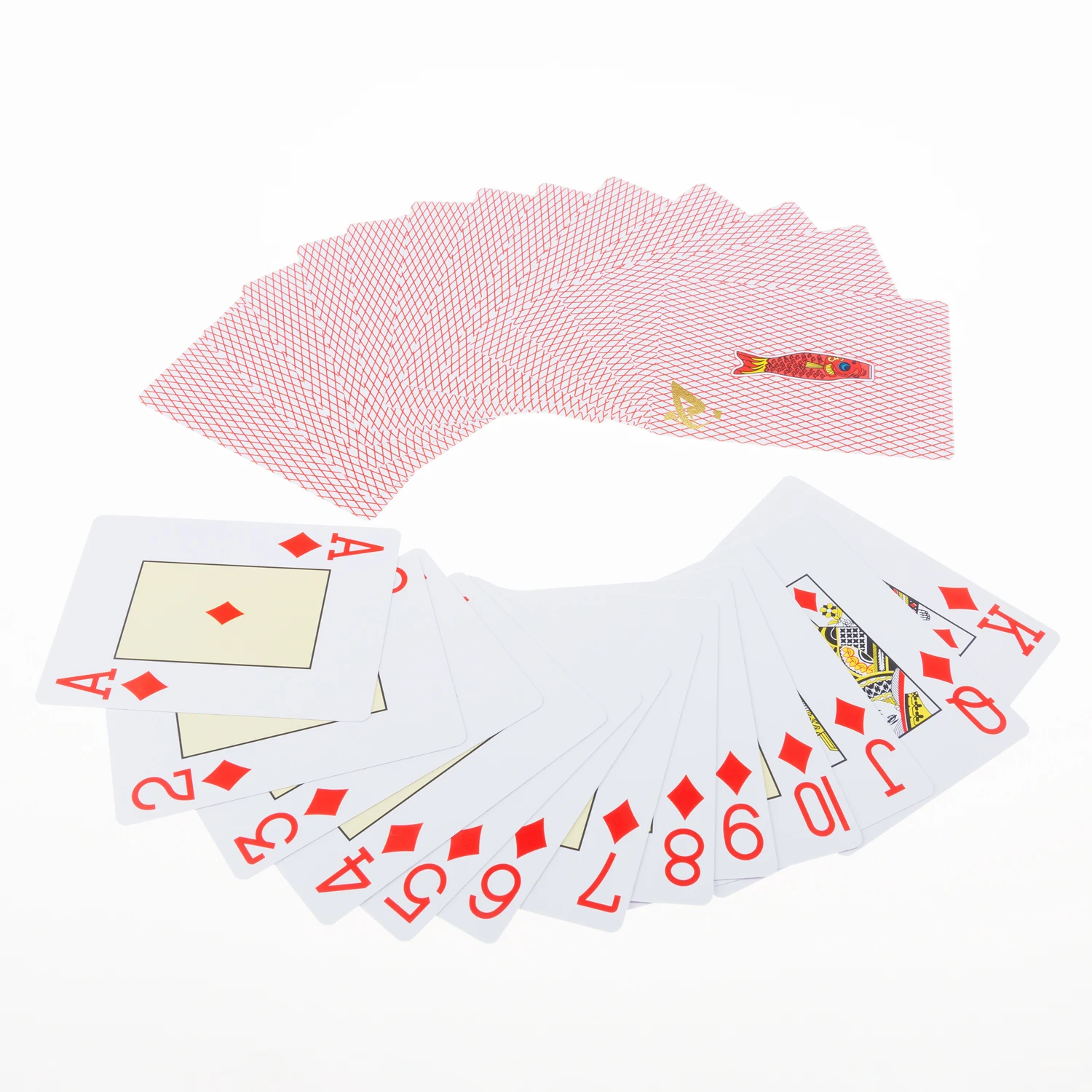 Aypc Custom Logo Pvc Plastic Waterproof Playing Card Game Letters Fish