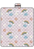 Little flower rainbow ultrasonic picnic mat