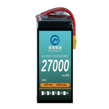 UAV RC Battery 22.2V6s 10c 27000mAh Rescue Drone Rechargeable Lithium-ion Battery