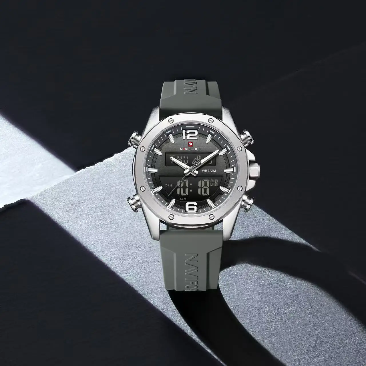 NAVIFORCE 9264 Men's Watch Luxury Top Brand Multifunction Chronograph Watch Men Auto Date 3ATM Waterproof Man Clock Gift Watches