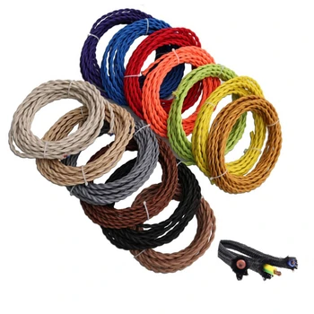 Vintage Kabel Aus Italien – Geflochtenes Stoffkabel In Roségold Für Lampen & Deko