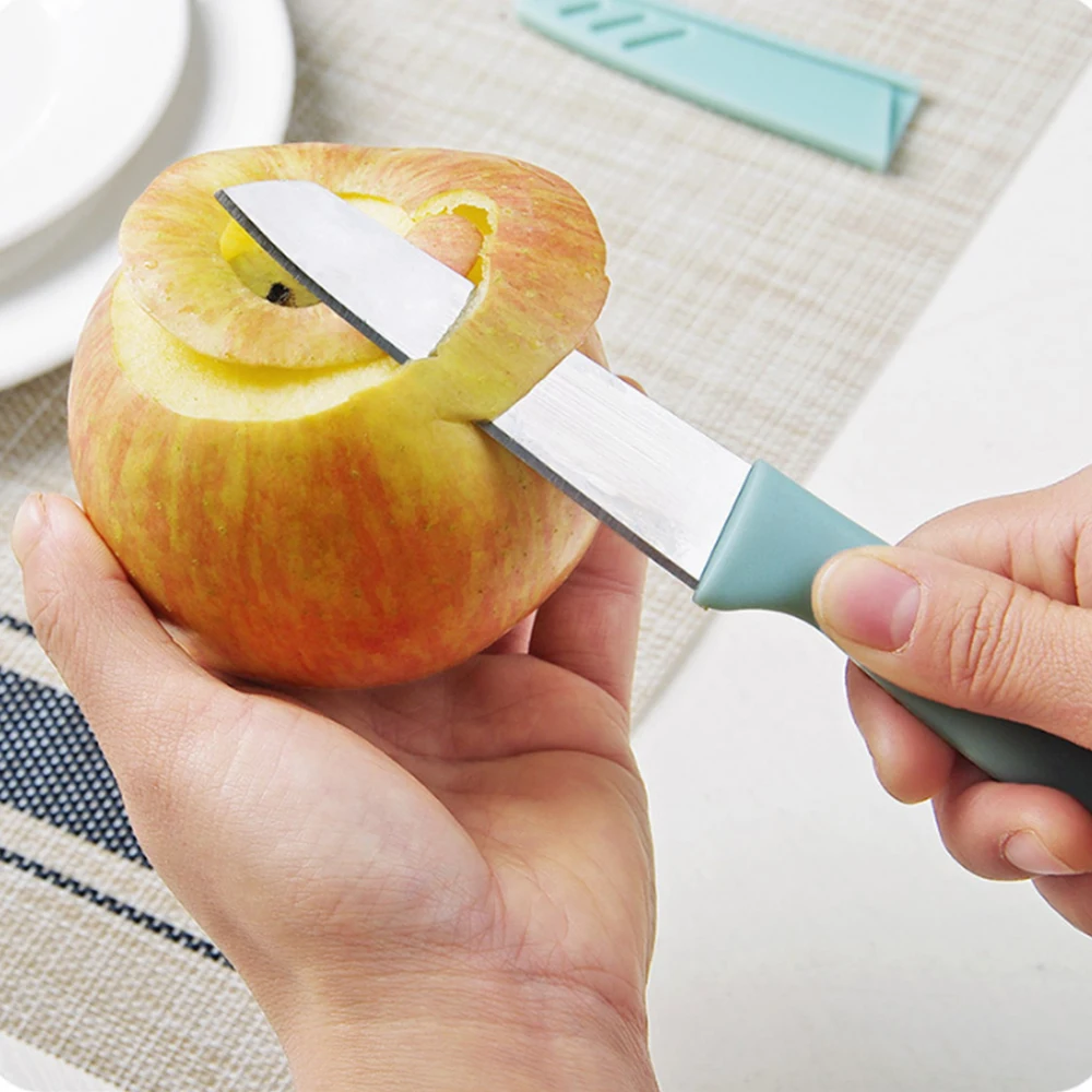 
 Лидер продаж, бытовой кухонный нож из нержавеющей стали LG042 для резьбы по фруктам, портативный нож с полипропиленовой ручкой для чистки, пилинга, нож для фруктов и овощей  