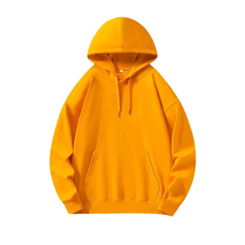 High Quality Custom Drop Shoulder Pullover Hoodie for Men and Women Winter Advertising Embroidery Neck Sweater