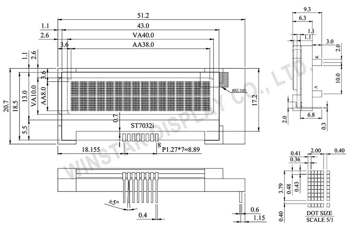 16x2 LCD Display Module Pinout, Features, Description, 54 OFF