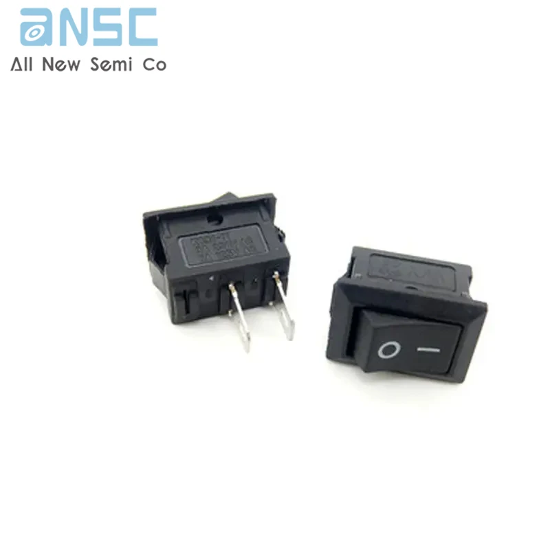 ON/OFF KCD1-101 Rocker Switch 10*15mm 117S 2-Pin 250V3A 125V6A ON-OFF Black Plastic 2Pin dip 10pcs/lot