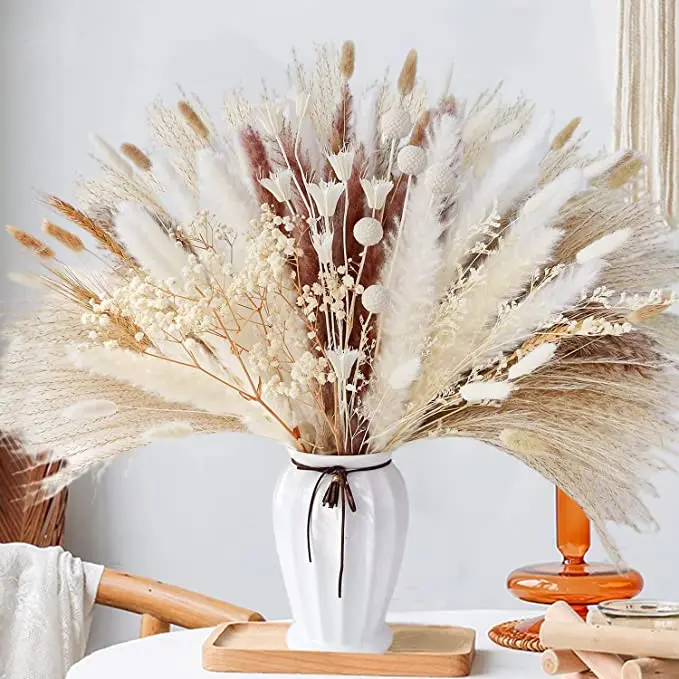 Boho Small Large Pampas Grass Dried Flowers Bouquet Nature Dry Flower ...