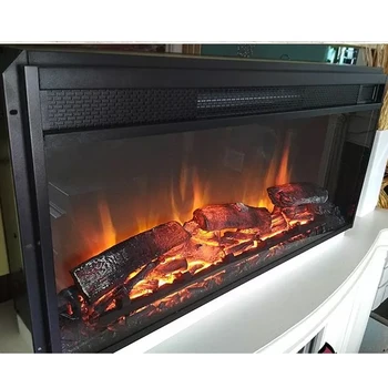 38" Inch Modern wall mount 3d fireplace 230V Indoor wholesale electric fireplace home heaters cheminee insert fireplace led