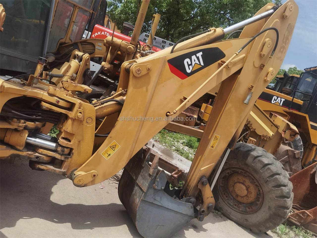 Paint Backhoe Original Paint Japan Caterpillar Backhoe Loader Second Hand CAT420F ...