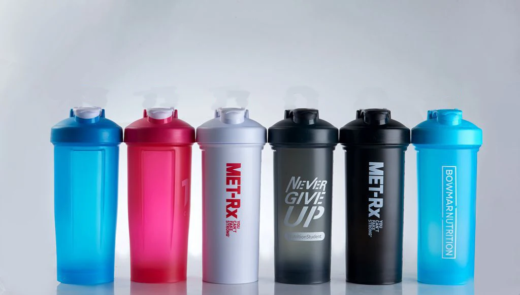 Custom Logo 1000ml Fitness Plastic Gym Protein Shaker Bottle