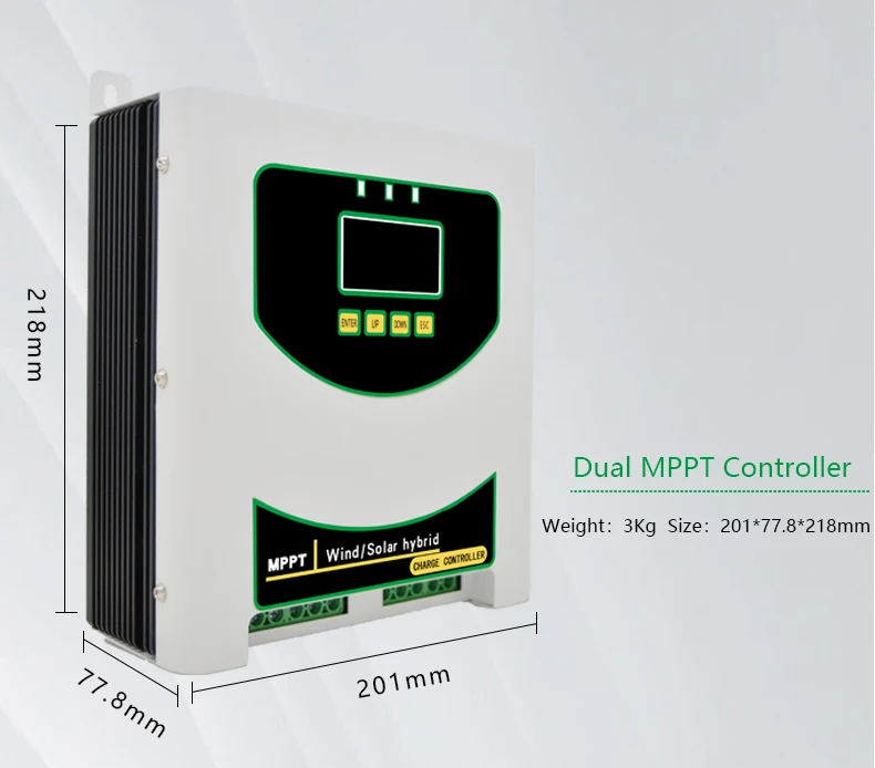 Hybrid MPPT Solar Wind Charge Controller 48V 3000W