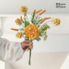 Orange annabelle-yellow windmill-reed flower