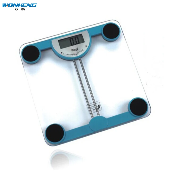 glass body scale with digital lcd display free sample