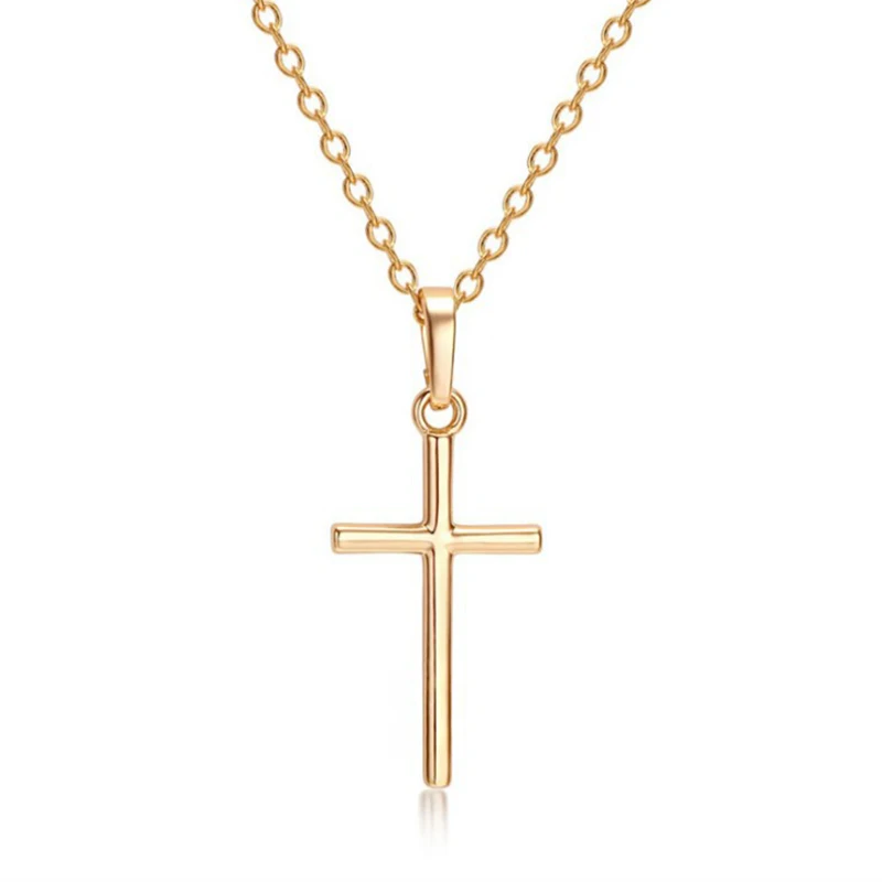 Simple Fashion Cross Chain Necklace For 