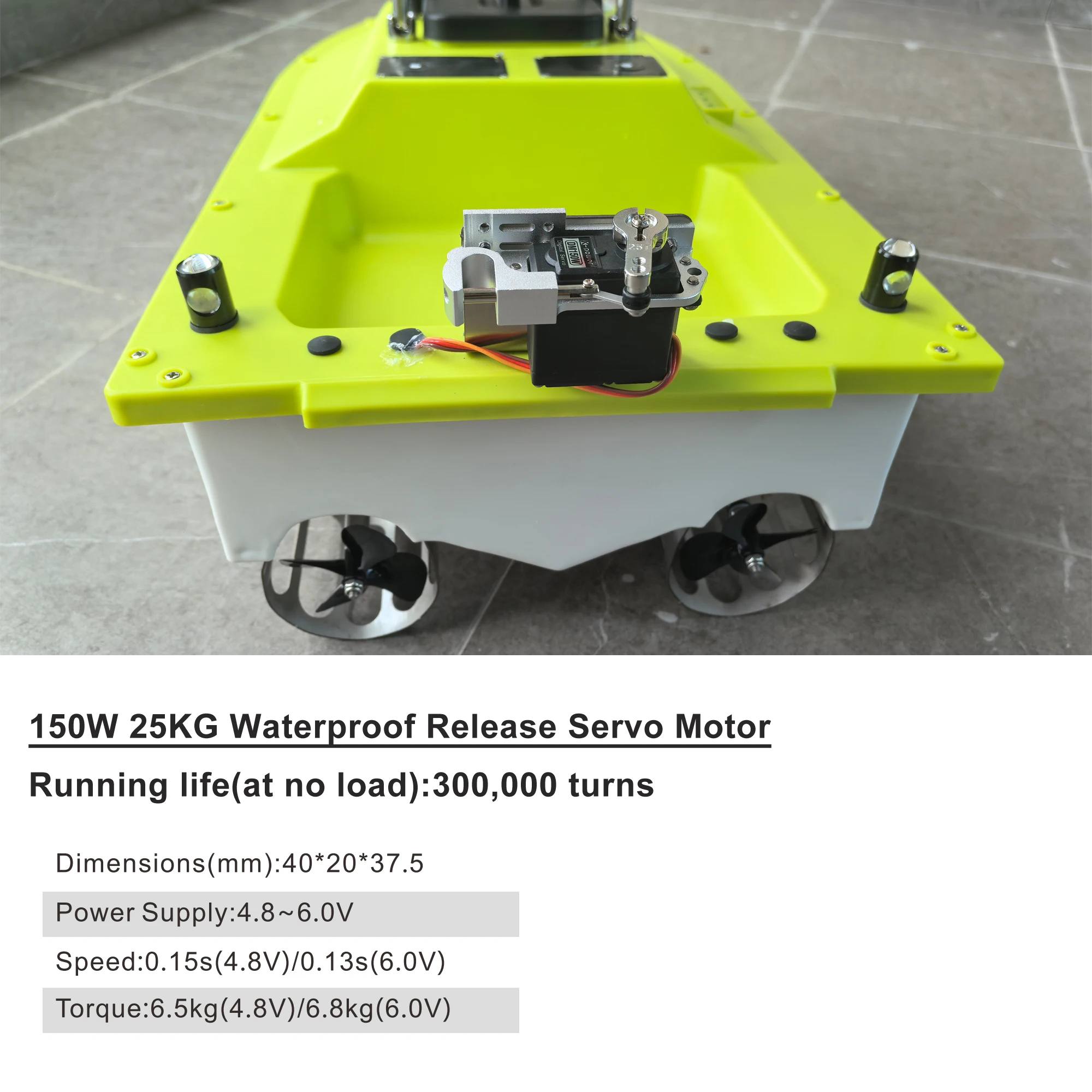 DARZYS Bateau amorceur RC avec GPS et détecteur de Poisson, Bateau amorceur pour la pêche à la