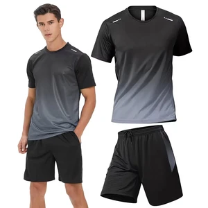 Quick-drying Breathable Sportswear Set Summer Short-sleeved T-shirt Morning Running Volleyball Match Training