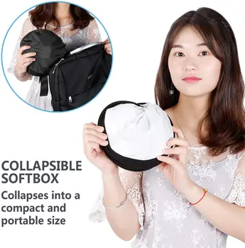 Neewer 2 Packs LED Light Panel Softbox for 660 LED Panel: 9.25x9.25 Inches Opening, Foldable Light Diffuser With Strap detail image