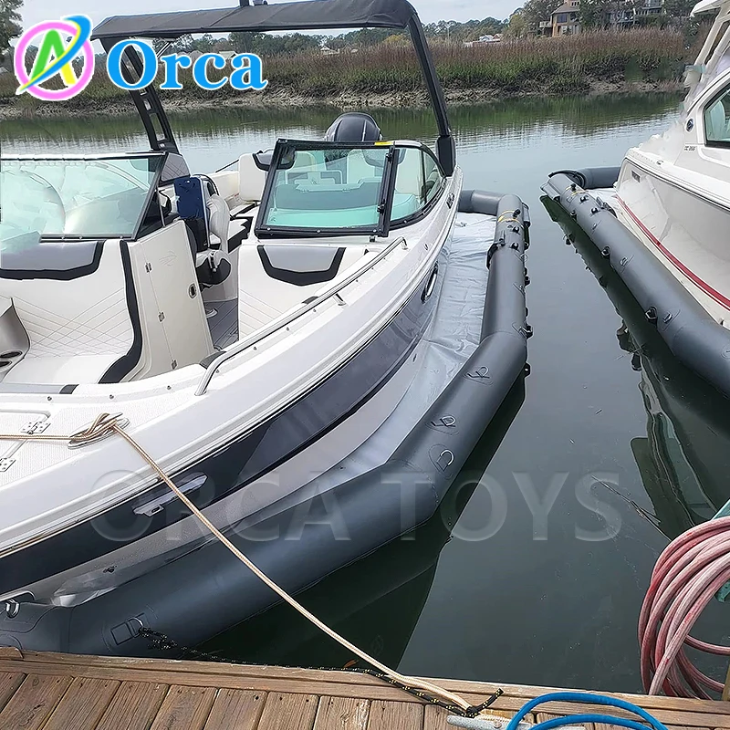 Custom Design Portable Inflatable Floating Dry Dock Berthing in Fresh/Saltwater for Ships Yachts Boats and Jet Skis