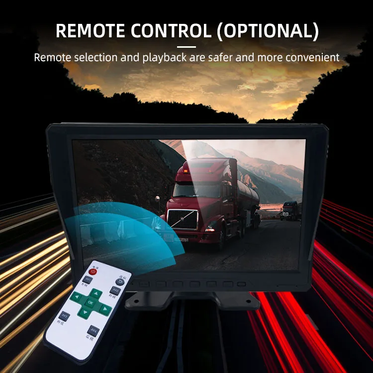 Wemaer 10.1 Inch AI Reverse Camera System Pedestrian Vehicle Detection for Trucks Trailers RVs Vans Construction Vehicles factory