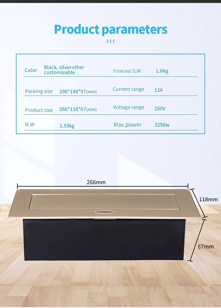 Pop-up Power Sockets - Convenient USB and Network Interface