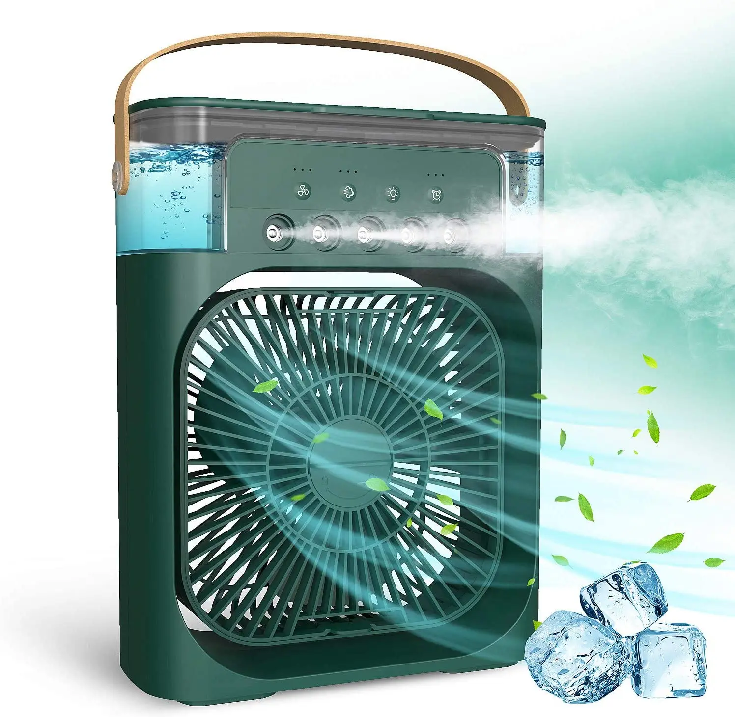 Drop Shipping 2021 Newly Small Desktop Battery 3-speed Air Conditioners Cooling Fan_voghion.com