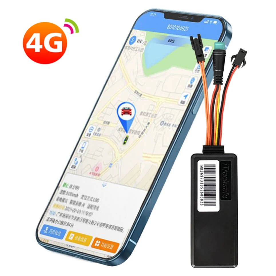 Real Time Historical Route Locator 4G LTE Mini Smart Vehicle GPS Tracker Device for Motorcycle Car Tracking